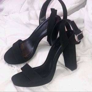 Black Suede Pumps